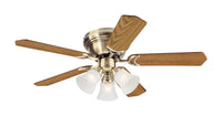 Westinghouse  Contempra Trio  42 in. Antique Brass  Indoor  Ceiling Fan