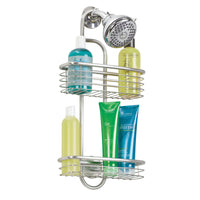 InterDesign  Forma  20-1/2 in. H x 9-3/4 in. W x 5 in. L Brushed  Silver  Shower Caddy