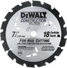 Blade Saw Dewalt 7" 18T