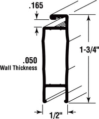 Prime-Line Patio Screen Door Frame Kit Extruded 37" X 98" X 1-3/4" Aluminum Almond Finish