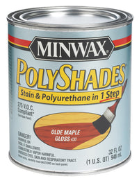 Minwax Stain And Polyurethane Finish Gloss Olde Maple 1 Qt