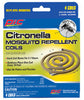 Pic 89474 1.76 Oz Mosquito Repellent Citronella Coils 4 Count