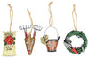 Alpine 4 in. Christmas Yard Decor (Pack of 24)