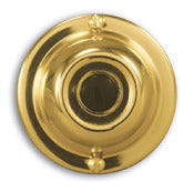 Heathco Sl-913-02 1.75 Polished Brass Doorbell Push Button