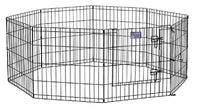 Pet Exercise Pen, Black, 42-In.