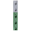 Studded T-Post, 5-Ft. x 1-1/3-In. Green With Aluminum Top (Pack of 5)