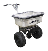 Chapin  Push  Spreader  For Fertilizer/Grass Seed/Ice Melt 100 gal.