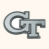 Georgia Tech 3D Chromed Metal Emblem