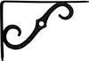 National Hardware Black Steel Shelf Bracket 8 in. L 80 lb