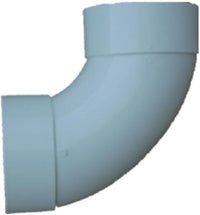 PVC Pipe Sewer And Drain 90-Degree Long Turn Elbow, 4-In.