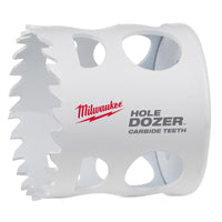 Milwaukee  Hole Dozer  2 in. Dia. x 1-7/8 in. L Carbide Tipped  Hole Saw  1/4 in. 1 pc.