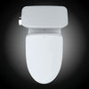 TOTO® Drake® WASHLET®+ Two-Piece Elongated 1.28 GPF TORNADO FLUSH® Toilet with Auto Flush, Cotton White - MW7763056CEGA#01