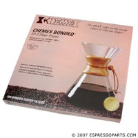 Chemex FP-2 Coffee Filters with 100-Chemex Bonded Unfolded 13-Filter Paper Half-Moon Circles