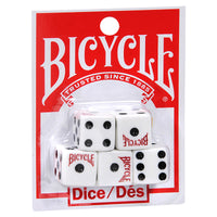 Bicycle Bicycle Dice Plastic Black/White