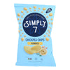 Simply 7 Hummus Chips - Sea Salt - Case of 12 - 5 oz.