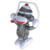 Z WindUps 70800 3" X 2" X 3" Skippy The Wind Up Jump Rope Sock Monkey