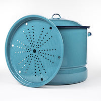 Cinsa Steel Steamer Set 15 qt Turquoise