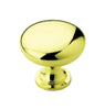 Amerock  Allison  Round  Cabinet Knob  1-1/4 in. Dia. 1-1/8 in. Polished Brass  10 pk