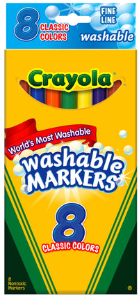 Crayola 58-7809 Washable Thinline Marker 8 Count