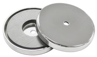 Master Magnetics 07222 2.61 X 0.375 Nickel Heavy Duty Round Base Magnet