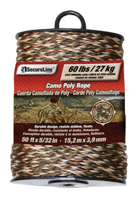 SecureLine 5/32 in. D X 50 ft. L Camouflage Braided Poly Rope