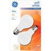 GE 40 watts A15 A-Line Incandescent Bulb E17 (Intermediate) Soft White 2 pk (Pack of 6)