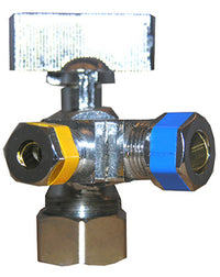 3-Way Valve, 1/2 x 3/8 x 1/4-In.