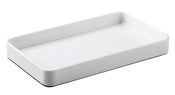 Interdesign 16970 9.75 X 5.75 White Gia Guest Towel Tray