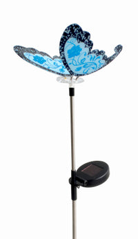 Solar Stake Light, Color-Changing LED, Butterfly Topper