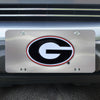 University of Georgia 3D Stainless Steel License Plate