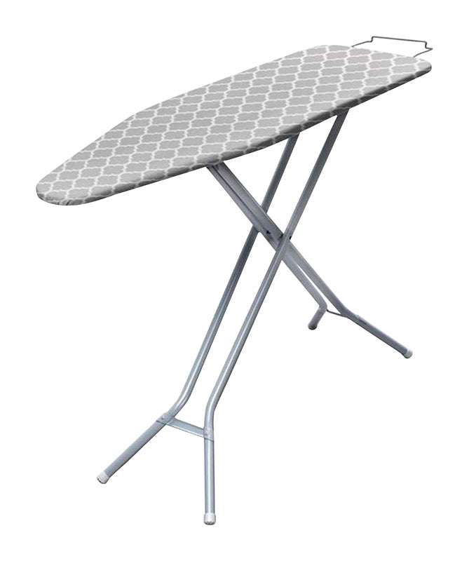 Homz 36 in. H X 14 in. W X 53.75 in. L Ironing Board with Iron Rest Pa ...