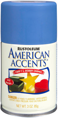 American Accents 209672 3 Oz Wildflower Blue Craft & Hobby Enamel Spray Paint (Pack of 6)