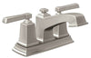 Moen Boardwalk Brushed Nickel Bathroom Faucet 4 in.