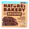 Nature's Bakery Stone Ground Whole Wheat - Double Chocolate Brownie - Case of 6 - 12 oz.