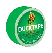 Duck 0.75 in. W x 180 in. L Lime Green Solid Duct Tape (Pack of 6)