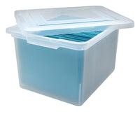 Iris 10.8 in. H x 18 in. W x 14.3 in. D Stackable Storage Box (Pack of 4)