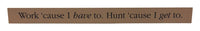 Hallmark Wooden Sentiments 2 in. H X 24 in. W Wood Plaque (Pack of 2).