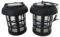 Smart Solar 3782WRM2 4.5" Black Umbrella Hanging Solar Lanterns 2 Count