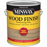 Minwax Wood Finish Semi-Transparent Classic Gray Oil-Based Oil Wood Stain 1 gal. (Pack of 2)