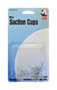 Adams 3.75 in. W x 0.88 in. L Clear Plastic Suction Cup (Pack of 12)