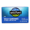 Wild Planet Wild Sardines In Spring Water - Case of 12 - 4.375 oz.