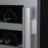 23 BOTTLE 15 IN BUILT-IN BLACK STAINLESS DUAL ZONE WINE COOLER