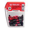 Milwaukee  SHOCKWAVE  Torx  T20   x 1 in. L Impact Insert Bit Set  Steel  15 pc.