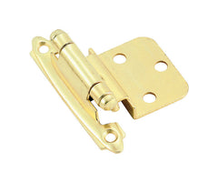 Amerock 2 in. W X 2-3/4 in. L Polished Brass Steel Self-Closing Hinge ...