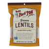 Bob's Red Mill - Beans Brown Lentils - Case of 4-27 OZ