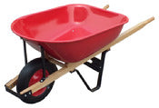 United General Wh89975 6 Cubic Feet 20 Gauge Steel Tray Wheelbarrow