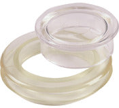 Shepherd 3030 2" Clear Umbrella Hole Ring Set