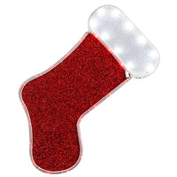 LED Christmas Window Decoration, Red Stocking Tape Light, 18-In. (Pack of 4)