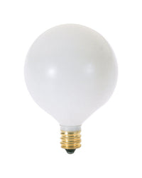 Satco 40 watts G16.5 Decorative Incandescent Bulb E12 (Candelabra) Soft White 1 pk (Pack of 25)