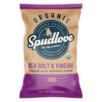 SpudLove Sea Salt & Vinegar Potato Chips 5 oz Bagged (Pack of 9)